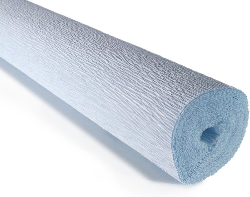 LCREATE LCREATE LCREATE Cartotecnica Rossi 140g 10 Inch Wide 8.2ft Long Italian Crepe Paper Rollfor Wedding Ceremony Various Large Festivals Decoration (Sky Blue（959）) - Image 1